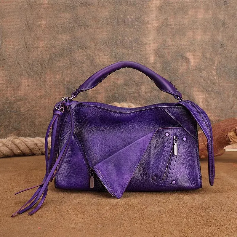 Chic Ladies Leather Cross Body Bags Western Leather Handbags
