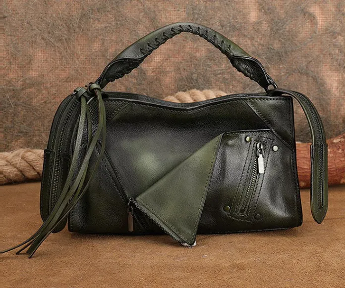 Chic Ladies Leather Cross Body Bags Western Leather Handbags
