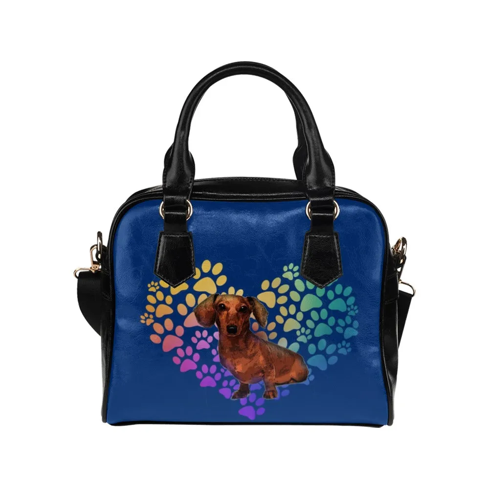 Dachshund Heart Shoulder Bag