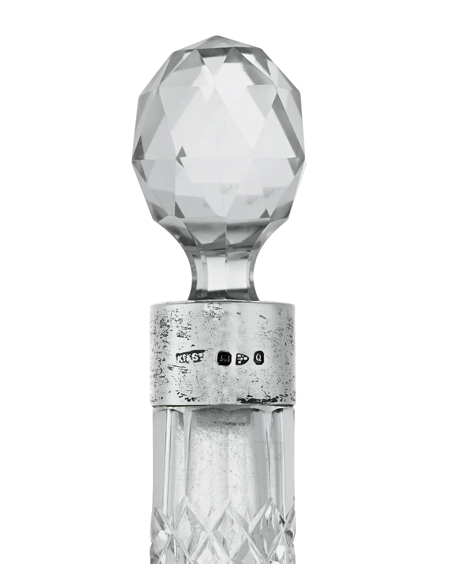 English Cut Glass Perfume Bottle