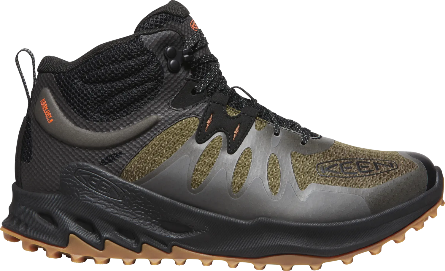 Keen Men&#x27;s Zionic Waterproof Boot Dark Olive-Scarlet Ibis | Buy Keen Men&#x27;s Zionic Waterproof Boot Dark Olive-Scarlet Ibis here | Outnorth