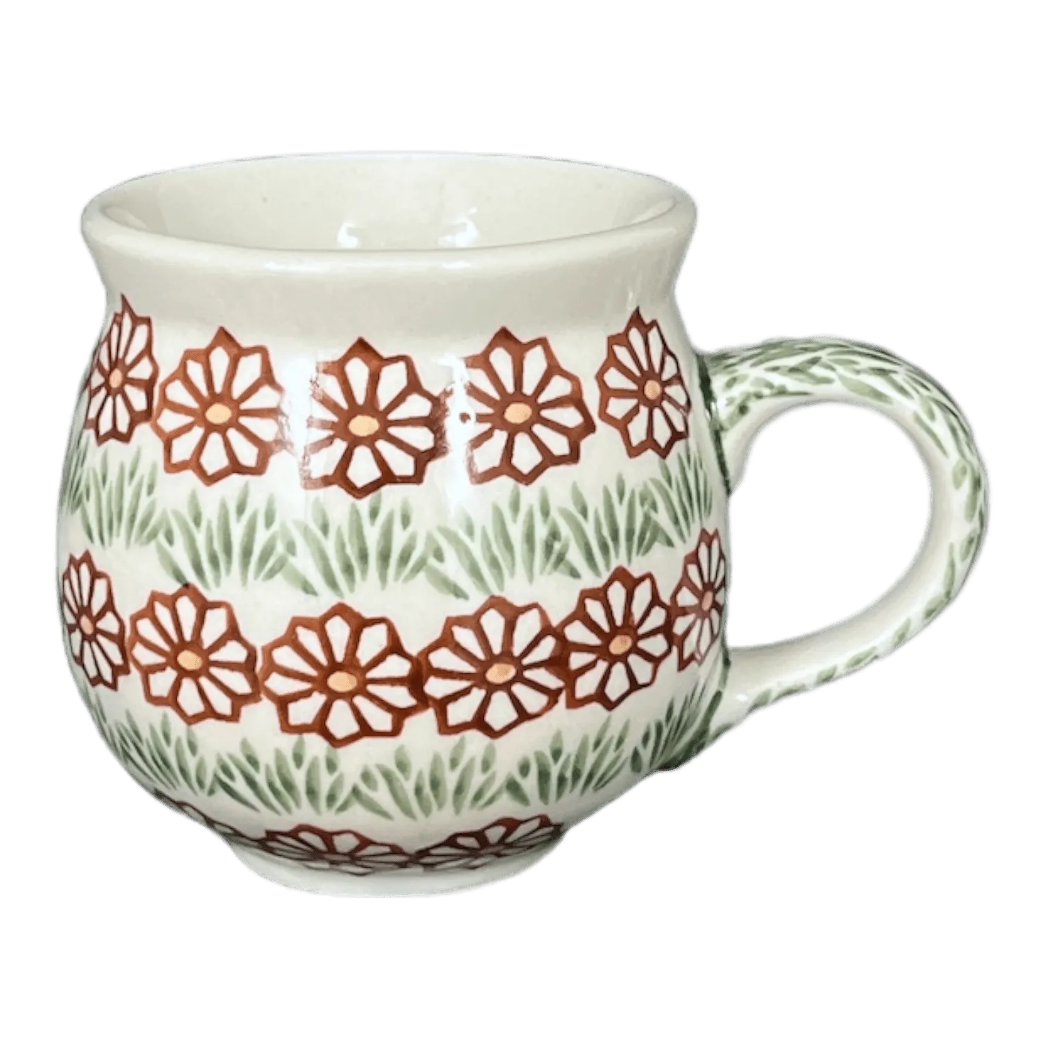 Mug, Belly Mug, 10oz Medium in "Prairie Garden" by Manufaktura | K090T-DPST