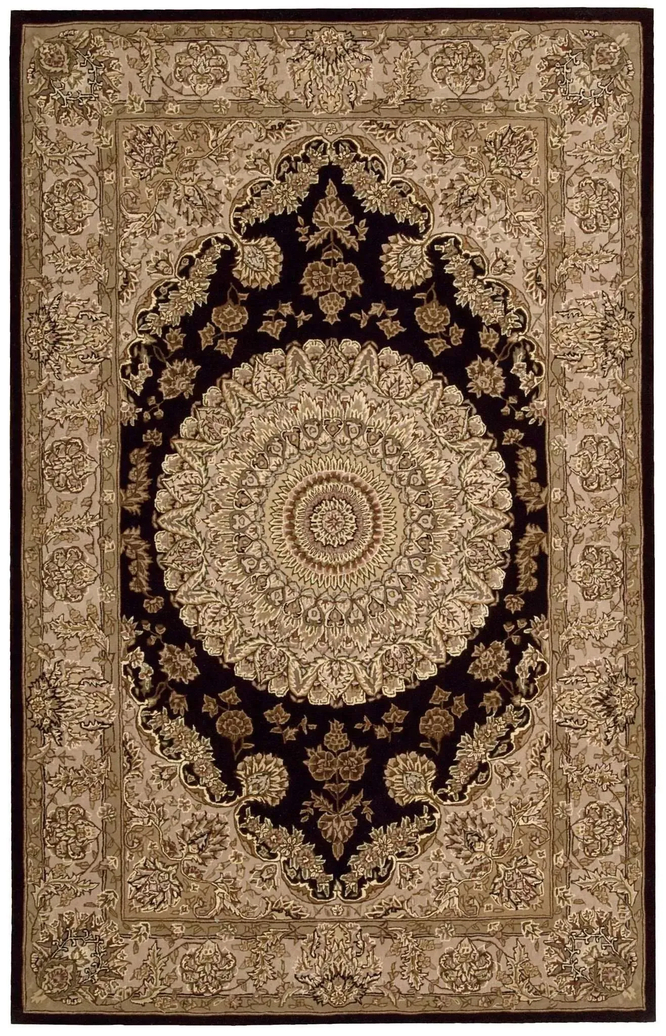 Nourison 2000 2233 Black Rug