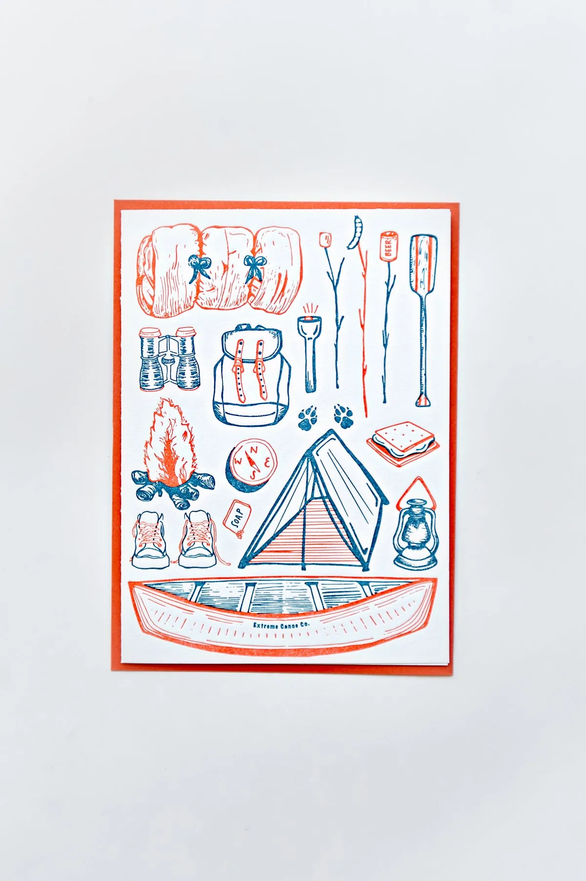Summer Camping Survival Card