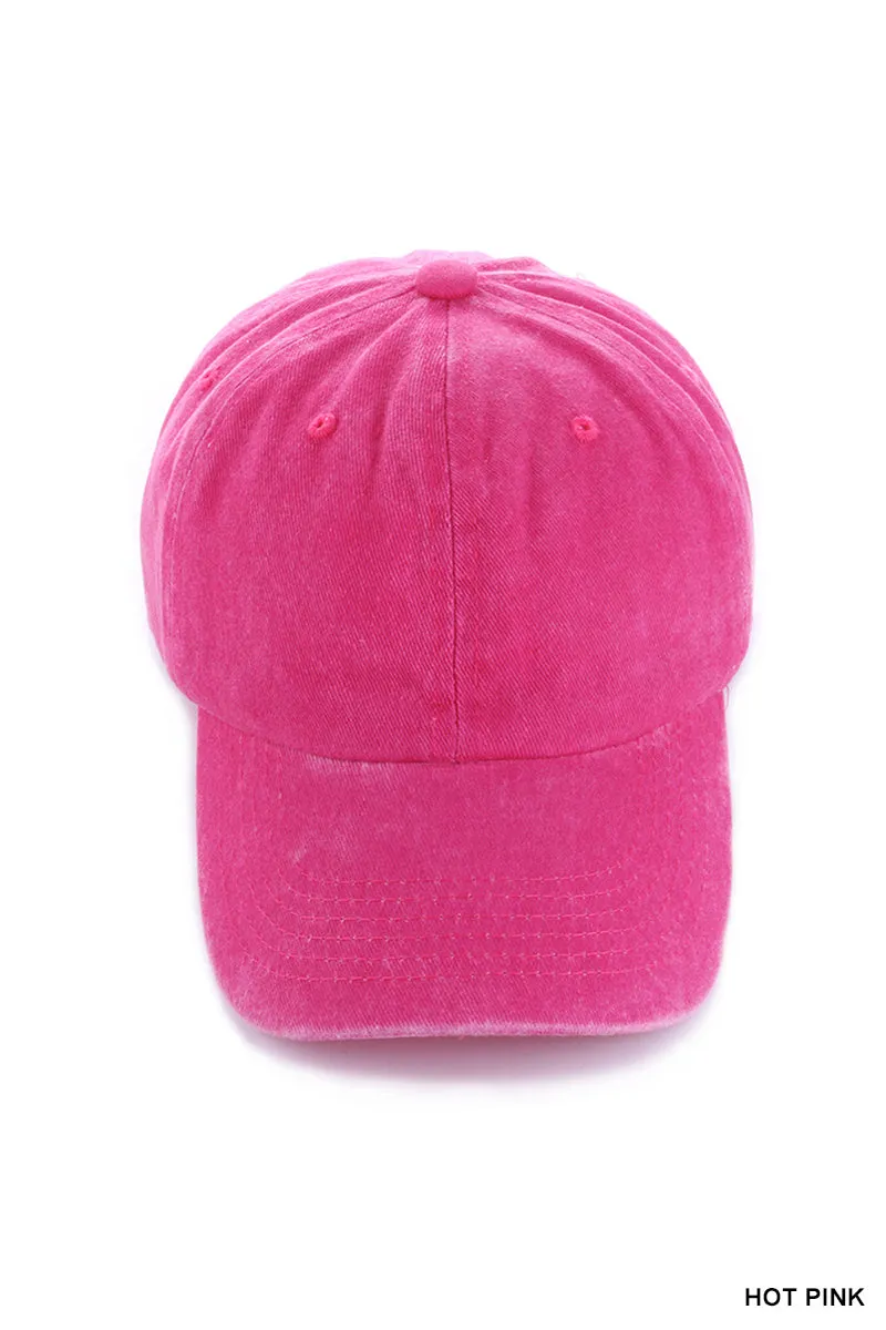 Vintage Washed Baseball Cap (5 Options)